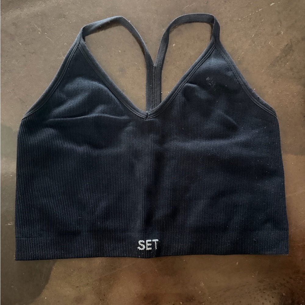 Set Active Ribbed Sports Bra / Tank